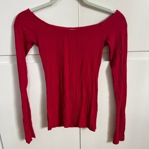 Hollister off-the-shoulder shirt